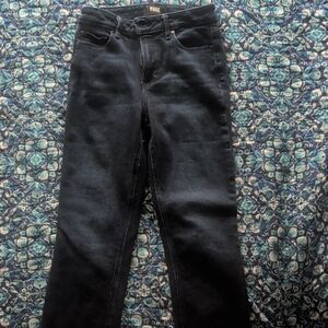 PAIGE Dark Blue Straight Leg Jeans